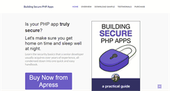 Desktop Screenshot of buildsecurephpapps.com