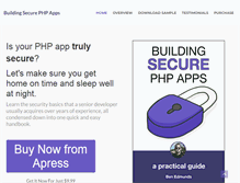 Tablet Screenshot of buildsecurephpapps.com